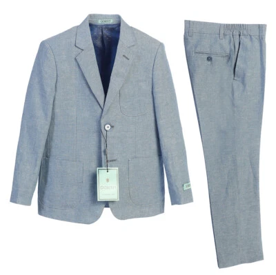 Conjunto Blazer Traje Suave Sólido Para Niños Traje Clásico Pantalón Blazer BSL-82 Foto 1 de 2