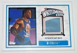 2012 Topps WWE WrestleMania XXVIII Ring Mat Relic R-Truth Ron Killings K-Kwik - Picture 1 of 1