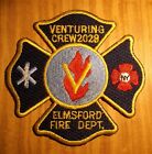 GEMSCO NOS Vintage Patch FIRE BSA VENTURING CREW 2028 ELMSFORD NY Original 1992