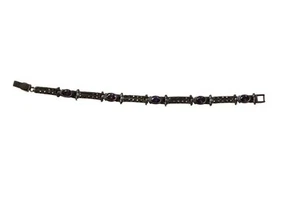 Vintage Sterling Silver 925 Bracelet With Purple Stones - Picture 1 of 5