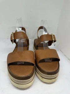 Dune Women’s Tan Brown Sling back HighSandals Size 8/41 - Picture 1 of 5