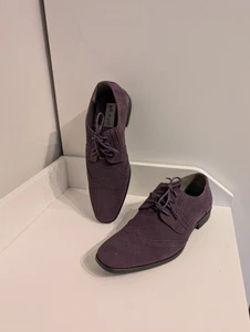 Bravo Herren Größe 9,5 M eleganter Schuh King-3 Kunstleder Oxford mit Lederfutter - Bild 1 von 7