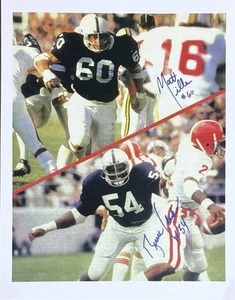 Penn State Matt Miller Bruce Clark Signed 8x10 No Coa - Picture 1 of 1