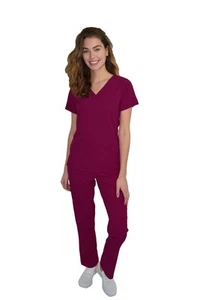 GT Performance/4FLEX Womens Scrub Set V-neck Top and Pant - Picture 1 of 122