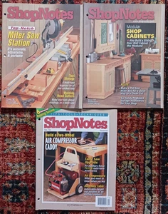 ShopNotes Magazine - Lot of Three (3) - Issue#58-60 - 2001 Edition - Very Good - Picture 1 of 2
