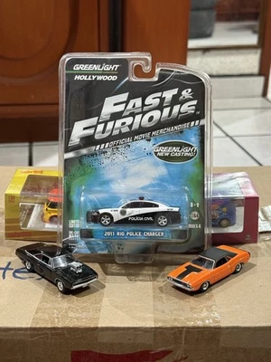 Greenlight 2012 Fast & Furious 2010 Rio Police Dodge Charger #44640 lot 3 pieces - Image 1 of 4