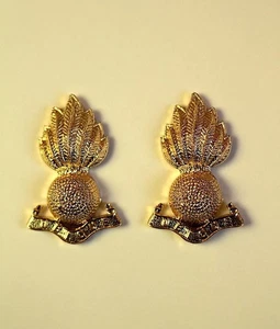 Royal Artillery Collar Titles British Army Military No1 ORS Dress Uniform Badge - Bild 1 von 1