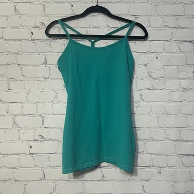 Camiseta sin mangas Lululemon Power Y para mujer verde azulado viridiano espalda deportiva talla 10 atlética Foto 1 de 4