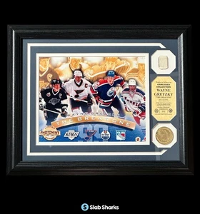 HIGHLAND MINT AUTHENTIC WAYNE GRETZKY 1996-97 GAME USED STICK FRAME /299 13x16 - Picture 1 of 3