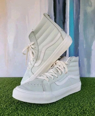 Vans Sk8-Hi Slim Cremallera Cuero Zephyr Azul Mujer EE. UU. 6.5 ~ Juventud 5 Foto 1 de 4