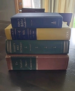 Vintage 1960s Bible Study Zondervan Coffee Table Decor Set Of 4 Hardback Books - Picture 1 of 15