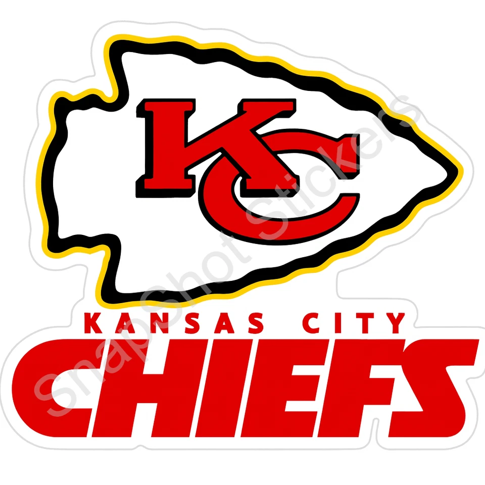 Pegatina/calcomanía de vinilo resistente a la intemperie con logotipo de Kansas City Chiefs 13 Foto 1 de 1