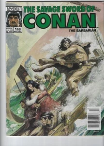 Savage Sword of Conan #168, Newsstand Variant, VF+ 8.5, 1st Print, 1989, Scan - Picture 1 of 1