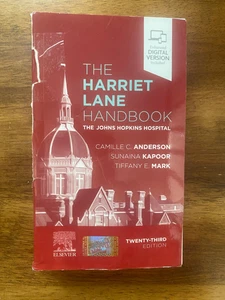 The Harriet Lane Handbook The - GOOD - Picture 1 of 1