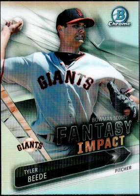 Bowman Chrome Fantasy Impact 2016 #BSI-TB Tyler Beede San Francisco Giants Foto 1 de 2