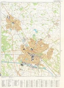 Mapas topográficos militares soviéticos rusos - HENGELO/BORNE (Países Bajos), 1:10 000 - Imagen 1 de 4