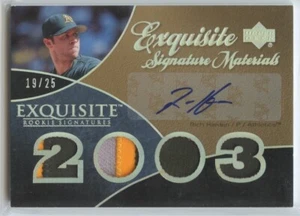 2003 UD Rich Harden ESM-RH Exquisite Rookie Signatures 19/25 Oakland A’s - Picture 1 of 1