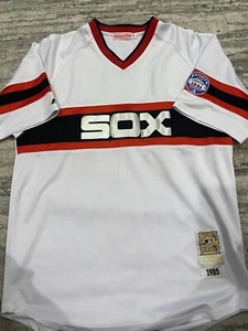 Mitchell & Ness 1985 CARLTON FISK #72 Chicago White Sox Baseball Jersey SZ 54 - Picture 1 of 7