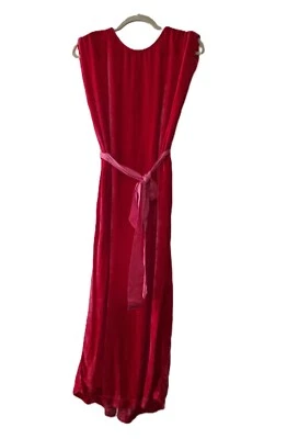 Brand New Velvet by Graham & Spencer Kandace Fuschia Red Silk-Blend Dress (S) - Image 1 of 4