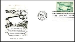 1009-4 Grand Coulee Dam FDC, ArtMaster Cachet, Unaddressed, OF - Picture 1 of 3