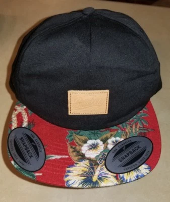  Billabong унисекс шляпа Maht4cor классический крой бейсболки цветочный законопроект дизайн черный - Изображение 1 из 4