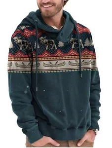 3D Graphic Casual Men's Polyester Sweatshirt Hoodie for Comfortable Everyday Wea - Picture 1 of 6