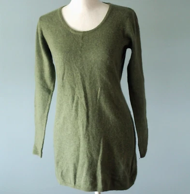 Marina Luna 毛衣 尺寸 M 鳄梨 绿色 安哥拉羊羔毛 童话束腰外衣 — 第 1/4 张图片