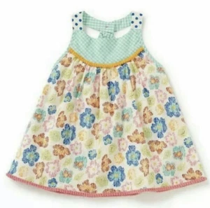Girls Matilda Jane Size 12 Brilliant daydream Days In The Sand Tunic  Gingham - Picture 1 of 3