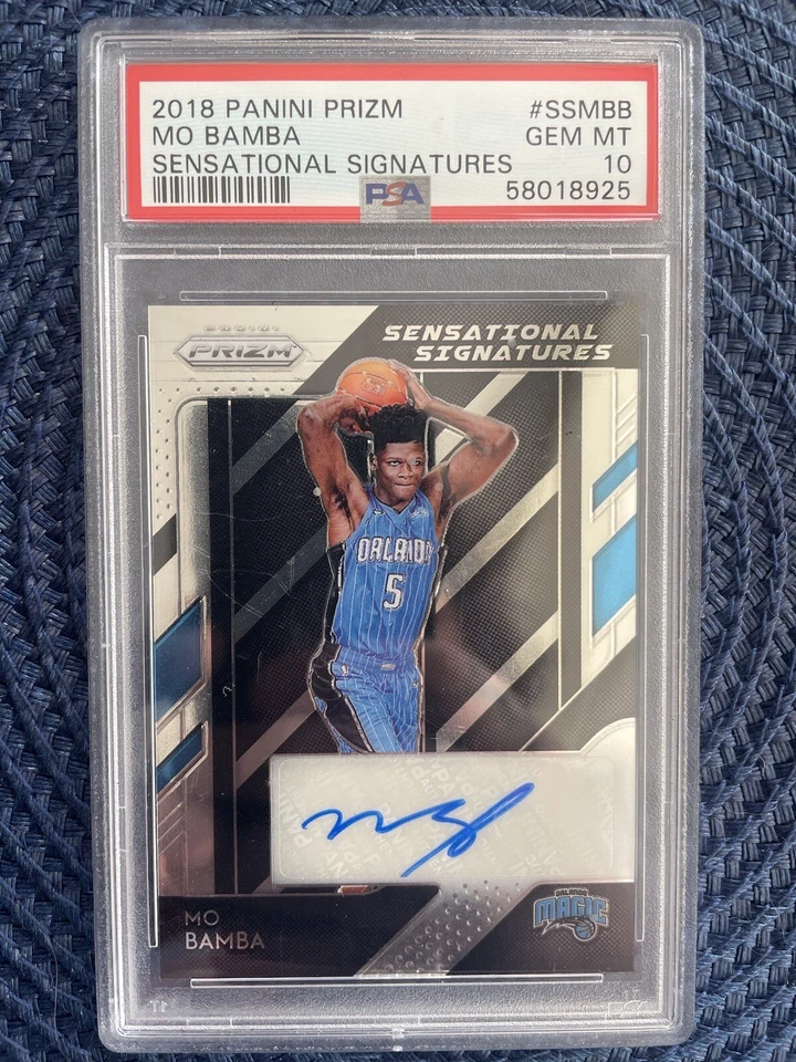 2018 Panini Prizm Mo Bamba Sensational Signatures Rookie Auto RC PSA 10 Low Pop - Image 1 of 2