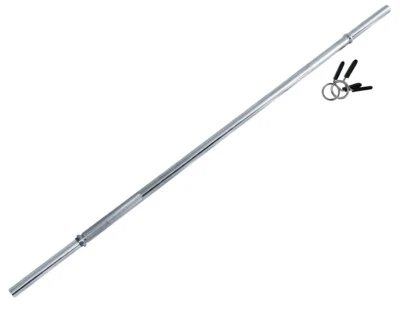 Toorx Bilanciere Dritto 180 cm Liscio Ø25mm Barra Pesi in Acciaio Cromato 1,8 mt