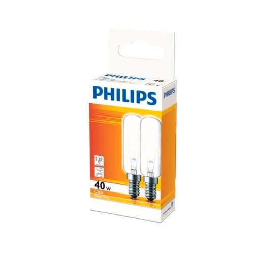 Philips 40W E14 T25L Tubular RANGEHOOD Appliance FRIDGE Globe SCREW 2 Pack - image 1 of 1