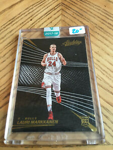 2017-18 Absolute Lauri Markkanen Encased Uncirculated Rookie RC Qty