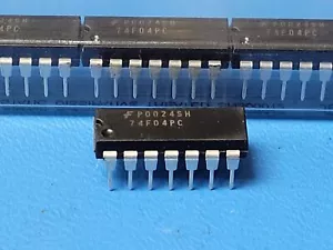 (10 PCS) 74F04PC FSC Inverter IC 6 Channel 14-DIP - Picture 1 of 3