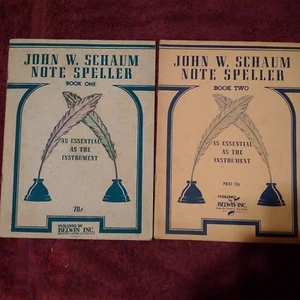 John W. Schaum Note Speller Book I(1945) and Book II(1946) - Picture 1 of 1