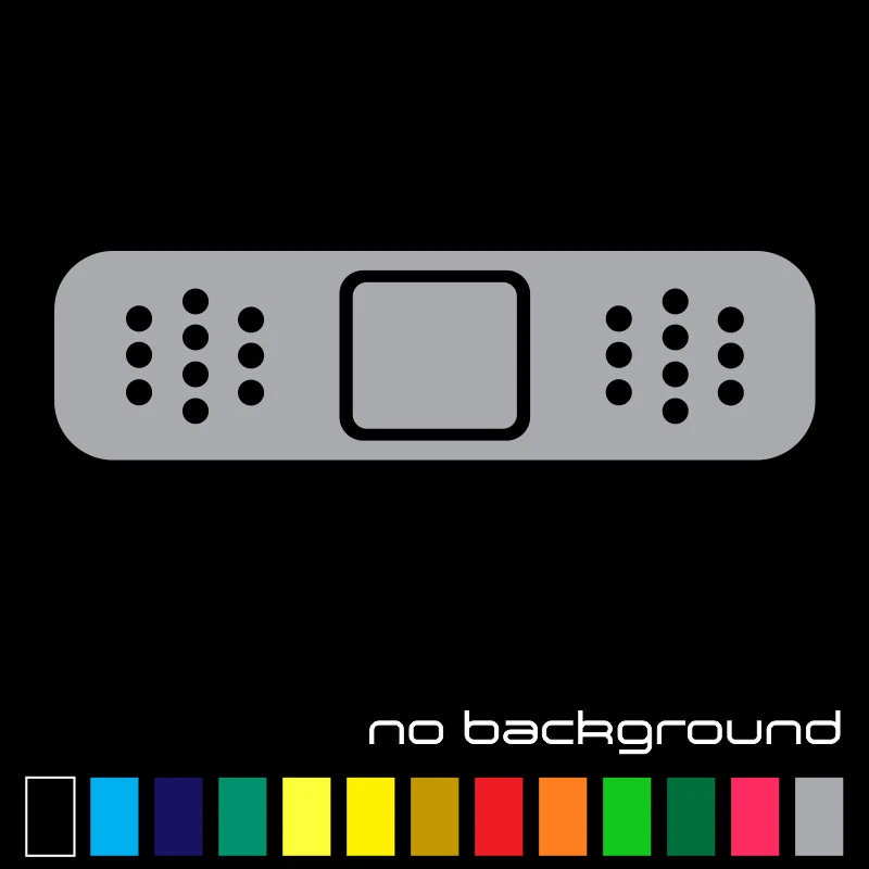 Adhesivo Vendaje Adhesivo Calcomanía Vinilo, Primeros Auxilios Yeso Banda Parachoques Coche Foto 1 de 1