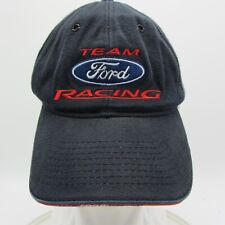 Team Ford Racing Adult Hat Cap Black Red Logo Car Competition Snap Back
