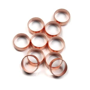 15mm Compression Olives Copper For 15mm Copper Plumbing Pipe (Pack of 10) - Picture 1 of 1