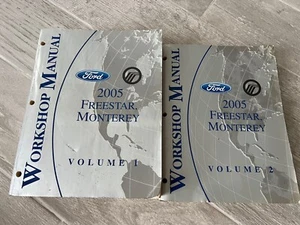 OEM 2005 Ford Freestar Monterey Workshop Manuals Set Volume 1 And 2 - Bild 1 von 10