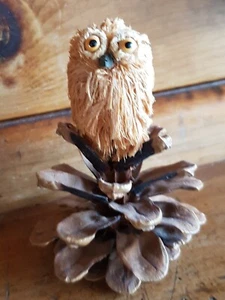 Eule / Handarbeit / Erzgebirge / ca. 8cm hoch, gebraucht  - Bild 1 von 4