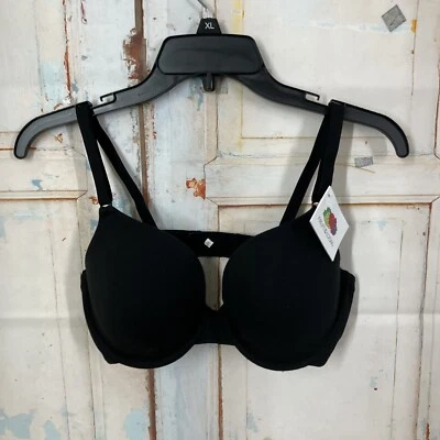 Fruit of the Loom Cotton Blend Soft Bra FT797PK Size 36C Underwire Black - Image 1 of 4