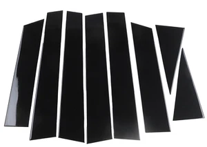 8pcs Gloss Black Door Window Pillar post Panel Overlay Cover Fits 14-22 X-Trail - Picture 1 of 3