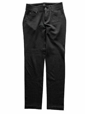 Mujer Pantalones Vestido Granero Gris Ajustado-Elástico Frontal-Zip Bolsillos Cinturón TALLA 2 Foto 1 de 4