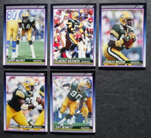 1990 Score Rookie & Traded Green Bay Packers Football Cards Team Set - Picture 1 of 2