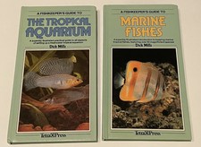 Marine Fishes AND The Tropical Aquarium Book Set Lot Bundle by Dick Mills 1984/5