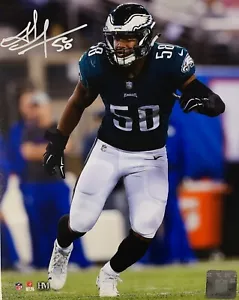 Foto firmada de 8x10 de los Philadelphia Eagles SB Champ JORDAN HICKS #1 AUTOMÁTICA - - Imagen 1 de 1