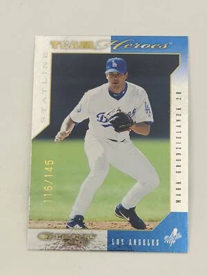 2003 Donruss Team Heroes #250 Mark Grudzielanek Stat Line /145 - Image 1 of 2