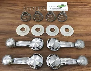 1968-1972 Chevy CLEAR Window Crank Set Vent & Washers Springs Clips Pontiac Olds - Picture 1 of 4