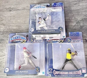 Starting Lineup Willie Stargell, Pat Burrell, Magglio Ordonez *no cards* - Picture 1 of 2
