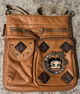 Betty boop cross shoulder bag Brown - Picture 1 of 5