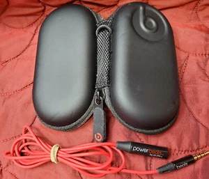 Original Leather Case for Beats Dr Dre Mini Headphones Earphones Storage Cable - Picture 1 of 6